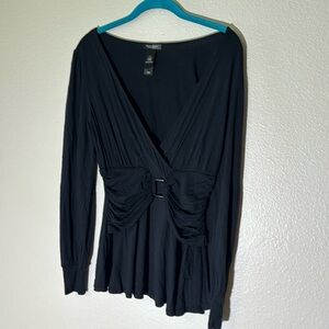 Bisou Bisou Long Sleeve Top small